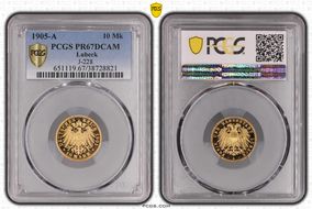 1905-A 10 Mk J-228 PR67DCAM