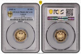 1905-A 10 Mk J-228 PR68+ DCAM