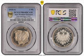 1910-A 3 Mk 2nd Marriage J-162 PR64DCAM