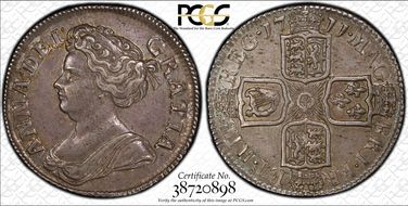 1711 Shil S-3618 4th Bust AU55