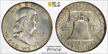 1962-D 50C MS65+ FBL