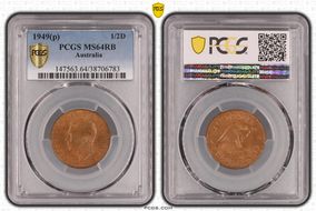 1949(p) 1/2D MS64RB