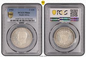 1952 2 1/2S KM-39.2  Ag PR66