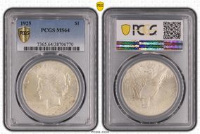1925 $1 MS64