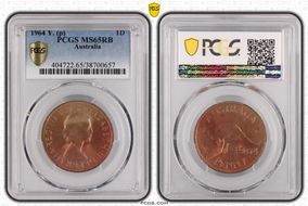 1964 Y. (p) 1D MS65RB