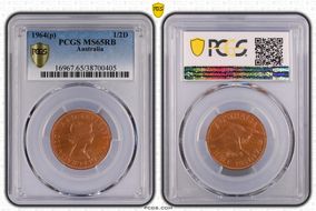 1964 Y. (p) 1/2D MS65RB