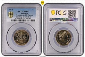 2018 $1 Commonwealth Games Sporting Events 3 of 4 MS67