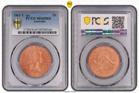 1963 Y. (p) 1D MS65RD