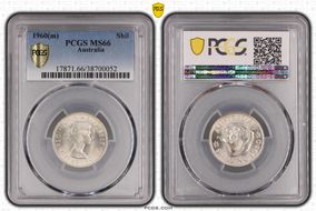 1960(m) Shil KM-59  Ag MS66