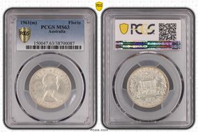 1961(m) Florin MS63