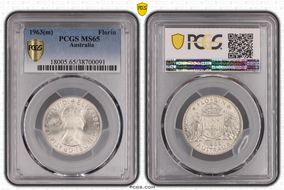 1963(m) Florin MS65