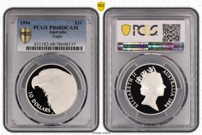 1994 $10 Eagle PR68DCAM