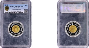2002 $10 Adelaide Pound PR69DCAM
