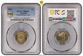 2012 $2 Remembrance Day MS66