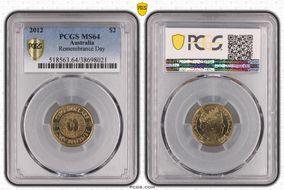 2012 $2 Remembrance Day MS64