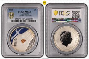 2004 $5 Eureka Stockade Colorized MS68