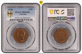 1938 1/2D MS63BN