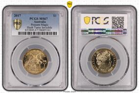 2017 $1 Possum Magic Hush Turns Invisible MS67