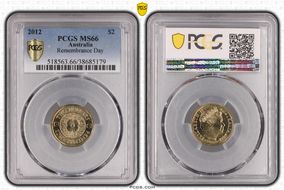 2012 $2 Remembrance Day MS66