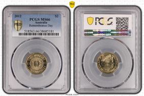 2012 $2 Remembrance Day MS66