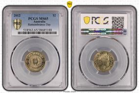 2012 $2 Remembrance Day MS65