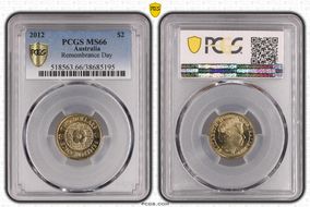 2012 $2 Remembrance Day MS66