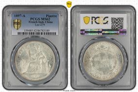 1897-A Piastre Lec-279 MS62