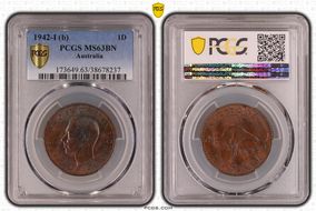 1942-I (b) 1D MS63BN