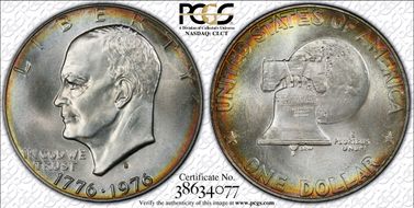1976-S $1 Silver MS68