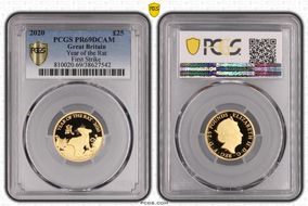 2020 £25 Year of the Rat First Strike PR69DCAM