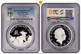 2020 £2 Year of the Rat First Strike PR69DCAM