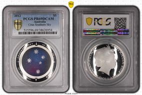 2012 $5 Crux Southern Sky Colorized PR69DCAM