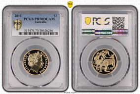 2012 $1 PR70DCAM