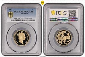 1991 $1 PR70DCAM