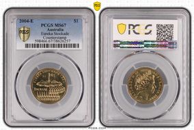 2004-E $1 Eureka Stockade Counterstamp MS67