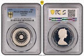 1977 50C Jubilee PR68DCAM