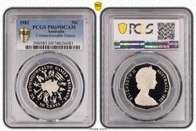 1982 50C Commonwealth Games PR69DCAM