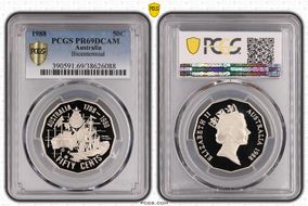 1988 50C Bicentennial PR69DCAM