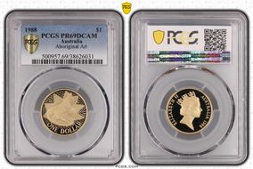1988 $1 Aboriginal Art PR69DCAM