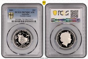 2001 20C Norfolk Island PR70DCAM