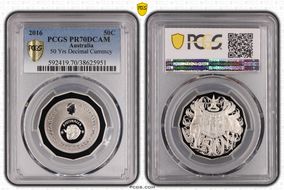 2016 50C 50 Yrs Decimal Currency PR70DCAM