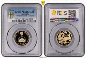 2016 $1 50 Yrs Decimal Currency PR69DCAM