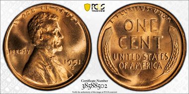 1951-D 1C OMM FS-512 MS66RD