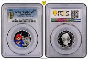 2019 50p S-H66 Paddington-Tower Ag PR69DCAM