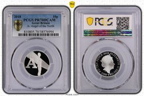 2018 10p A- Angel of the North PR70DCAM