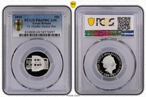 2018 10p D- Double Decker Bus PR69DCAM