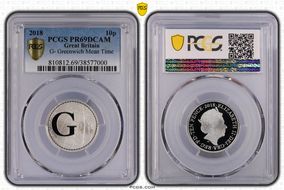 2018 10p G- Greenwich Mean Time PR69DCAM