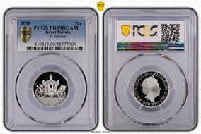 2018 10p J- Jubilee PR69DCAM