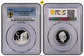 2018 10p S- Stonehenge PR69DCAM