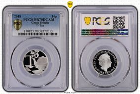 2018 10p T- Tea PR70DCAM